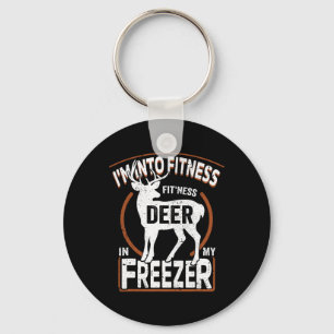Ich bin in Fitness Deer Freezer Vater Hunter Dee Schlüsselanhänger