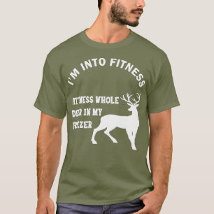 Ich bin in Fitness Fitness ganze Hirsche in meinem T-Shirt