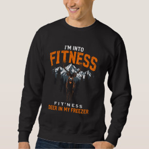 Ich bin in Fitness Fit'ness Hirsch in meinem Gefri Sweatshirt