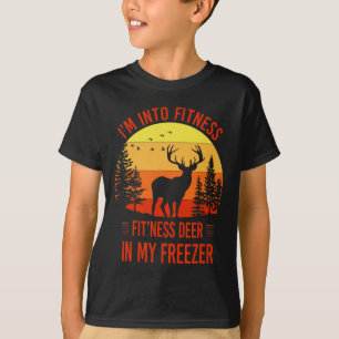 Ich bin in Fitness. Fitness Hirsche in meinem Free T-Shirt