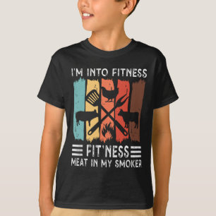 Ich bin in Fitness Fit'ness Meat in meinem Raucher T-Shirt