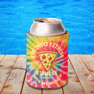 Ich bin in Fitness Fit'ness Pizza in meinem Mund Dosenkühler