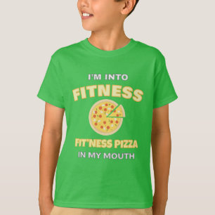Ich bin in Fitness Fit'ness Pizza in meinem Mund F T-Shirt