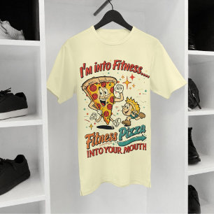 Ich bin in Fitness Fit'ness Pizza in meinem Mund Tri-Blend Shirt