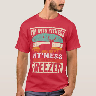 Ich bin in Fitness Hirsch Gefrierschrank Lustiger  T-Shirt