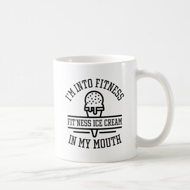 Ich bin in Fitness Kaffeetasse (Rechts)