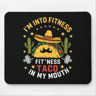 Ich bin in Fitness Tacos Mexican Cinco De Mayo Mousepad