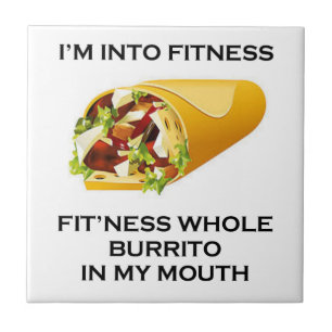 Ich bin in FitnessBurrito Fliese
