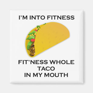 Ich bin in FitnessTaco Magnet