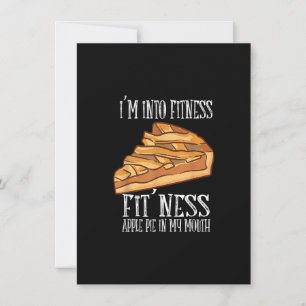 Ich bin in Form Fitness Apfelkuchen in meinem Mund Einladung