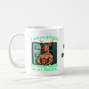 Ich bin in Form, Fitnesshirsch in meinem Gefriersc Kaffeetasse