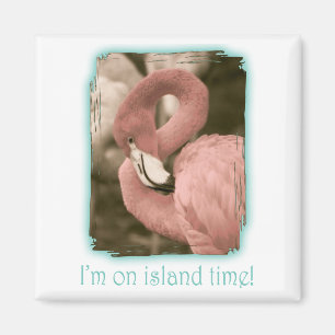 Ich bin in Island Time Magnet