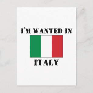 Ich bin in Italien Gewollt Postkarte