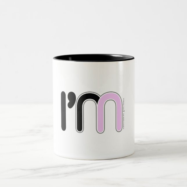 Ich bin in - Kaffee-Tasse Zweifarbige Tasse (Mittel)