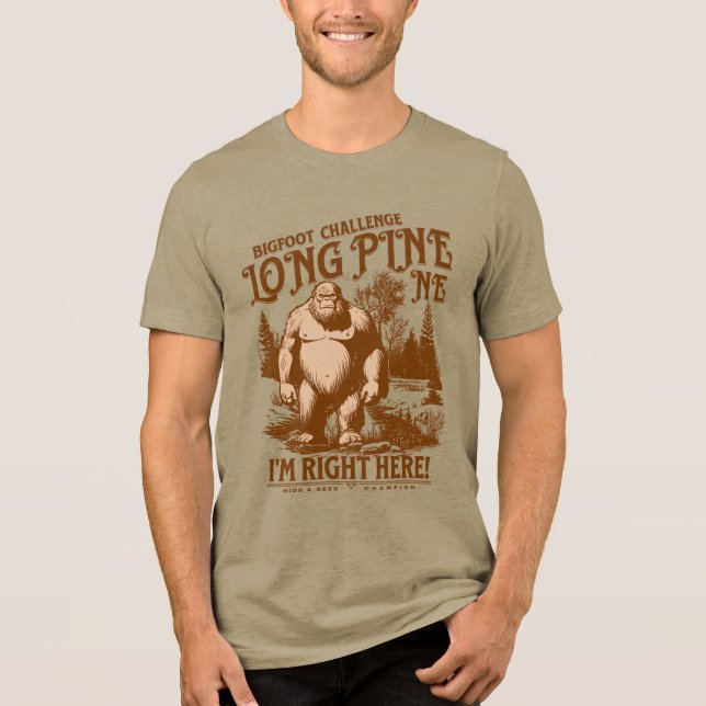 ICH BIN IN LANGER PINE NEBRASKA BIFFOOOT Tri-Blend SHIRT (Vorderseite)
