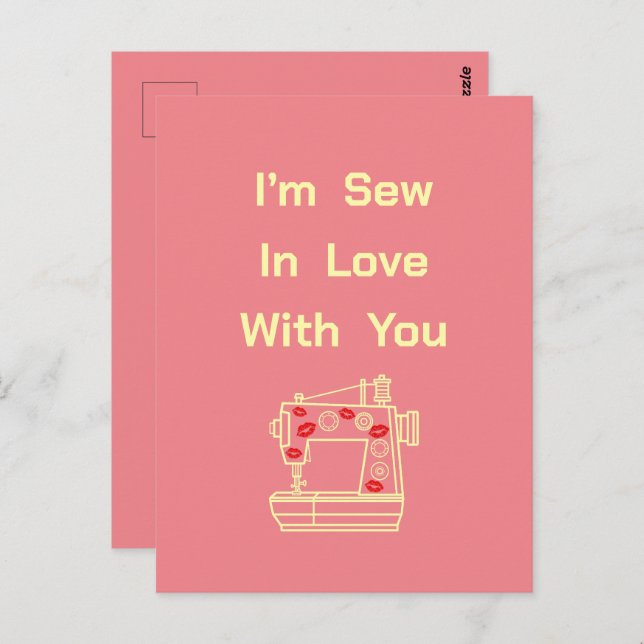 Ich bin in Liebe mit dir. Postkarte (Vorne/Hinten)