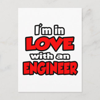 Ich bin in Liebe mit einem Ingenieur Postkarte