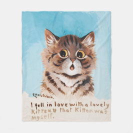 Ich bin in Liebe mit einem netten Kitten (ich selb Fleecedecke