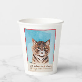 Ich bin in Liebe mit einem netten Kitten (ich selb Pappbecher