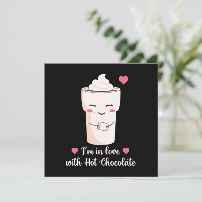 Ich bin in Liebe mit heißer Schokolade (Stehend Vorderseite)