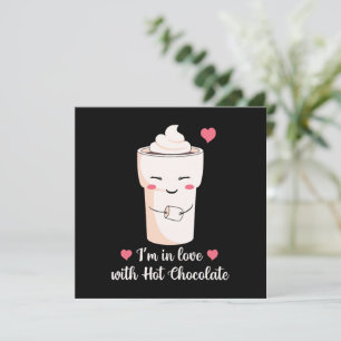 Ich bin in Liebe mit heißer Schokolade