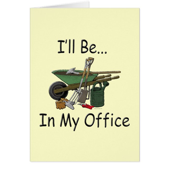 Ich bin in meinem Büro-Garten (Vorne)