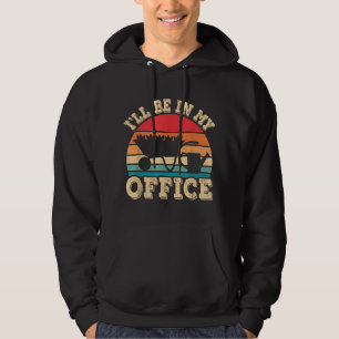 Ich bin in meinem Büro im sonnigen Vintagen Garten Hoodie