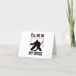 Ich bin in meinem Hockey-Goalie Dankeskarte