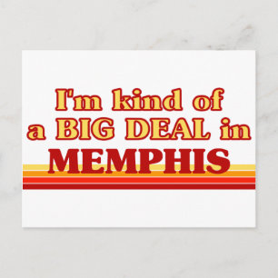 Ich bin in Memphis ein großes Geschäft Postkarte