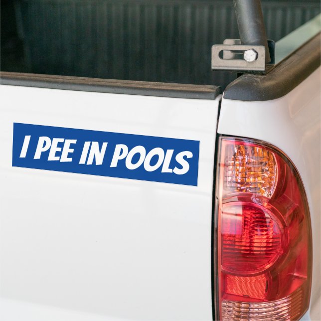 ICH BIN IN POOLS AUTOAUFKLEBER (Auf Lkw)
