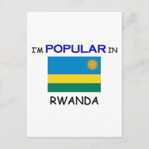 Ich bin in RWANDA beliebt Postkarte