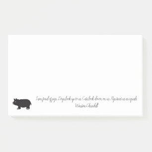 Ich bin in Schweine vernarrt Post-it Klebezettel