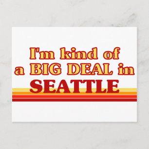 Ich bin in Seattle ein ziemlich großes Geschäft Postkarte