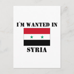 Ich bin in Syrien Gewollt Postkarte