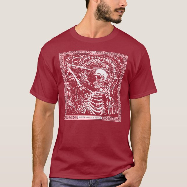 Ich bin in Tugend geworden - White Line T-Shirt (Vorderseite)