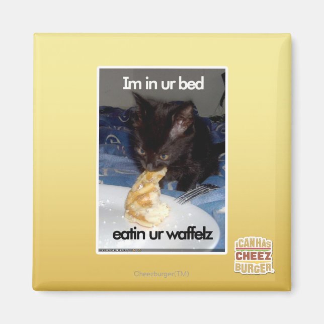 Ich bin in unserem Bett Magnet (Vorne)