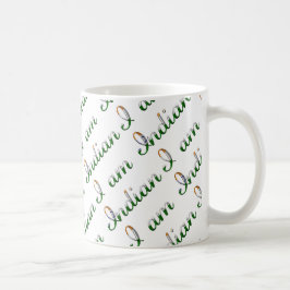 Ich bin indisches Country Pride Typografy Pattern Kaffeetasse
