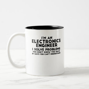 Ich bin Ingenieur für Elektronik, ich löse Problem Zweifarbige Tasse