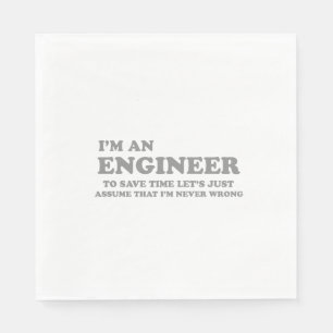 Ich bin Ingenieur Serviette