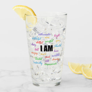 Ich bin inspirierend, positiv, religiös, Christlic Glas