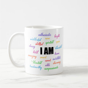 Ich bin inspirierend, positiv, religiös, Christlic Kaffeetasse
