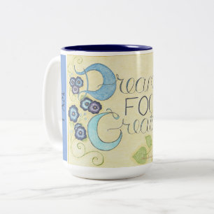 ICH BIN Inspiriert - Träume Fokussieren Schaffen K Zweifarbige Tasse