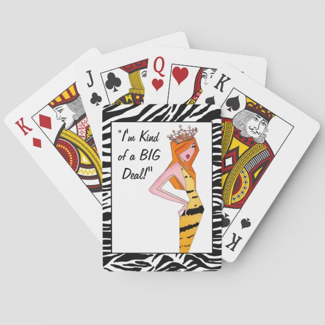 "Ich bin irgendwie ein großer Deal!" Karten spiele Spielkarten (Rückseite)