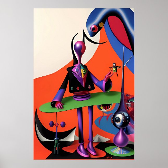Ich bin Irony Man Ken Gage Surrealismus Poster (Vorne)