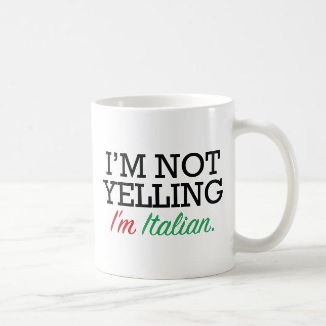 Ich bin Italienerin Kaffeetasse (Rechts)