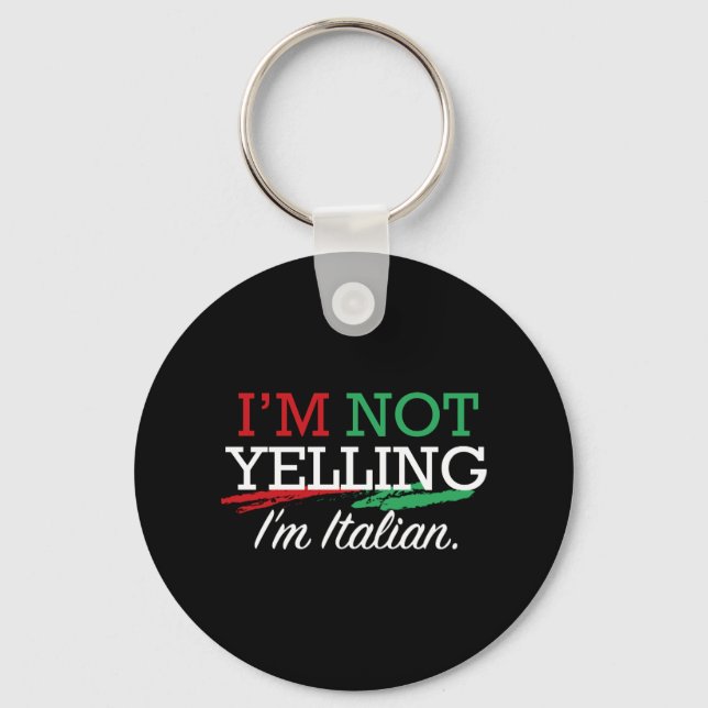 Ich bin Italienerin Schlüsselanhänger (Vorderseite)