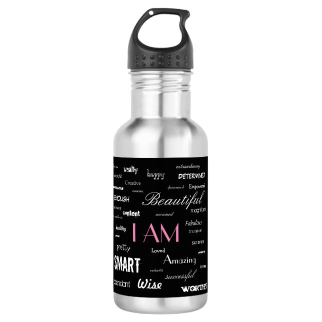 Ich bin….ja sind Sie Edelstahlflasche (Vorderseite)