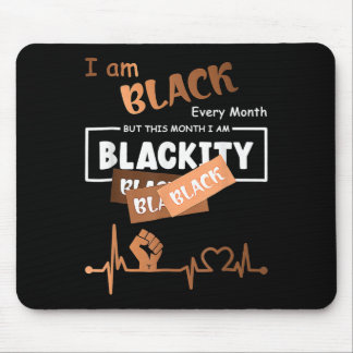 Ich bin jeden Monat schwarz, aber diesen Monat Sch Mousepad