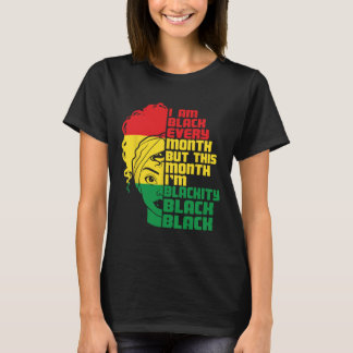 Ich bin jeden Monat schwarz, aber in diesem Monat  T-Shirt