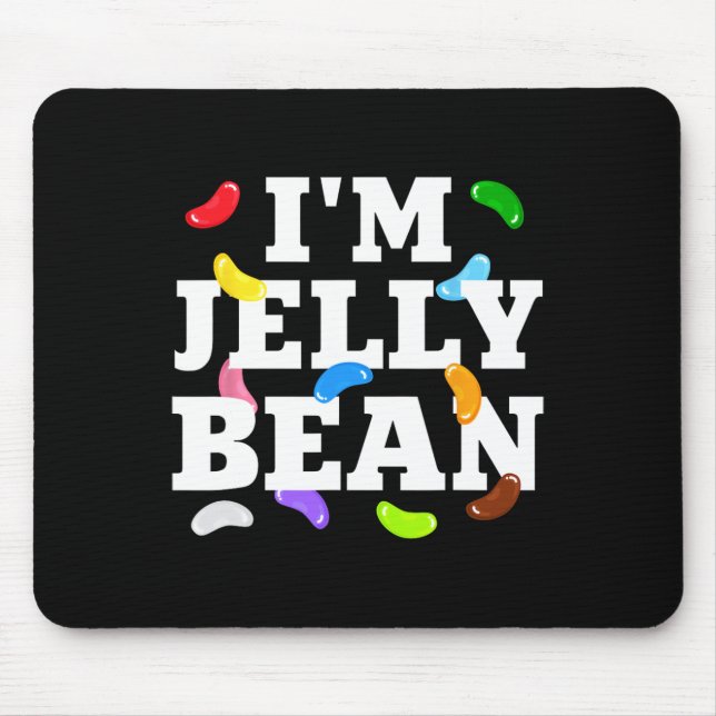 Ich bin Jelly Bean Halloween Candy Costume Mousepad (Vorne)